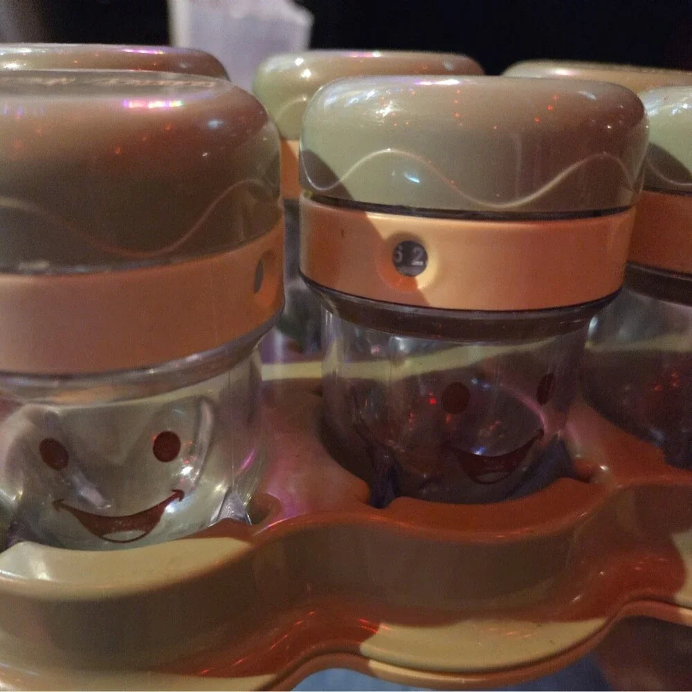 Baby Bullet homemade baby food Date Dial Storage Cups With Lids trray